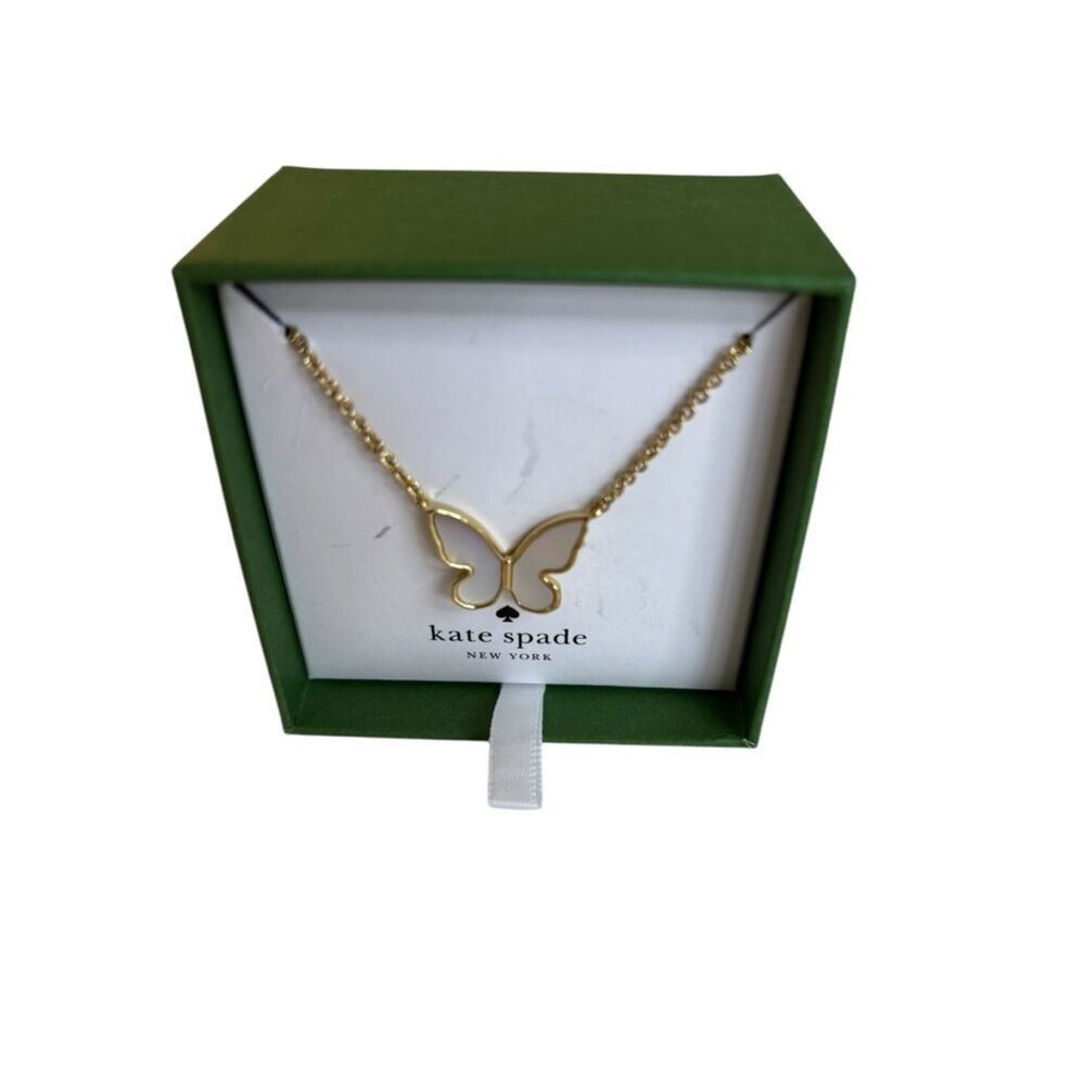 Kate Spade New York “All a Flutter” Mini Butterfly Pendant Necklace.